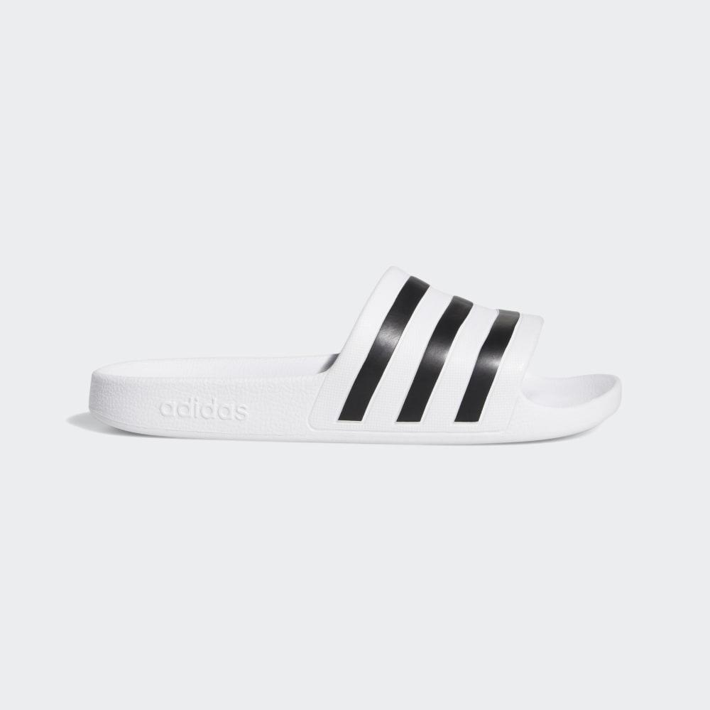 Adidas Women's Adilette Aqua Slides White/Black Ireland G28719